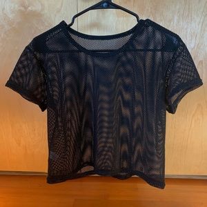 Mesh Crop T-shirt